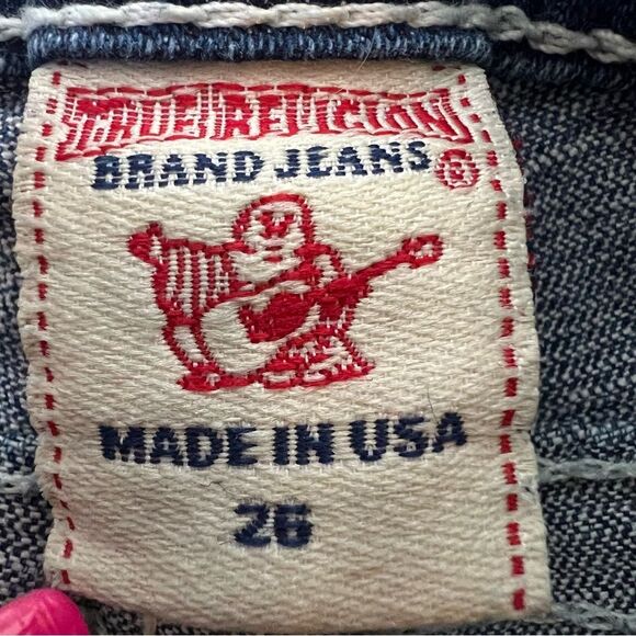 True Religion Jeans Swarovski Crystal World Tour Patch Size 26 - Picture 8 of 16